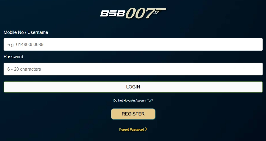 BSB007 Login Process and Account Access